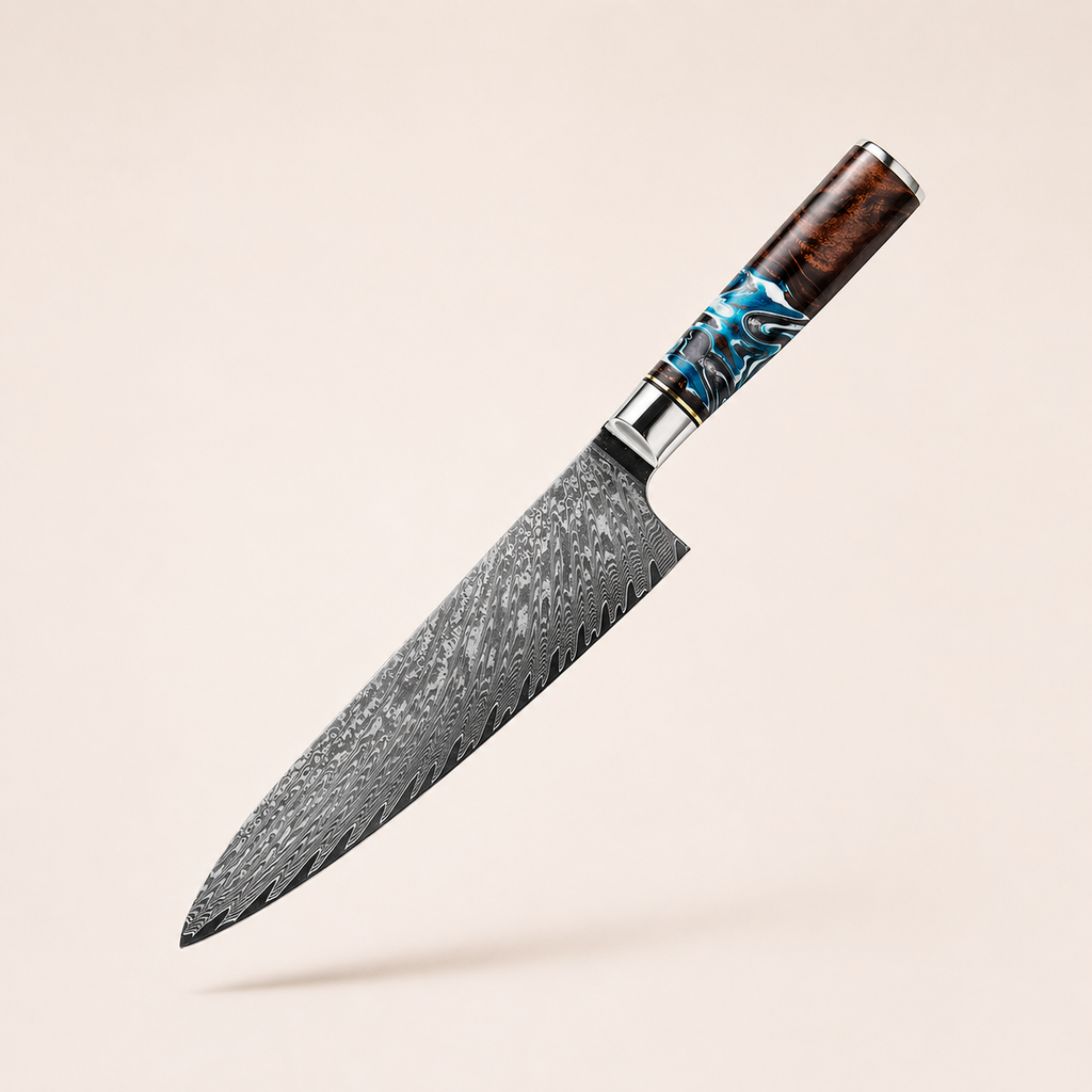 Couteau de chef Damas 8"