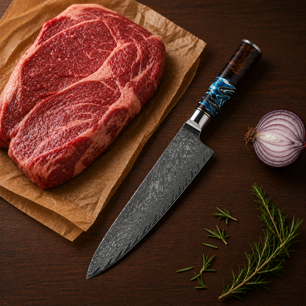 Couteau de chef Damas 8"